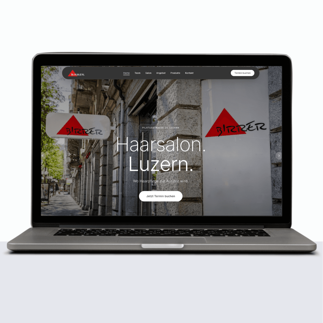Website Coiffure Birrer Luzern